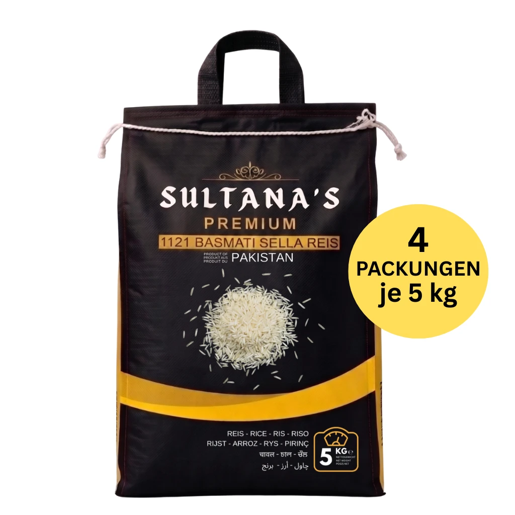 Basmati Sella Reis 20kg - 1121 Extra Langkorn